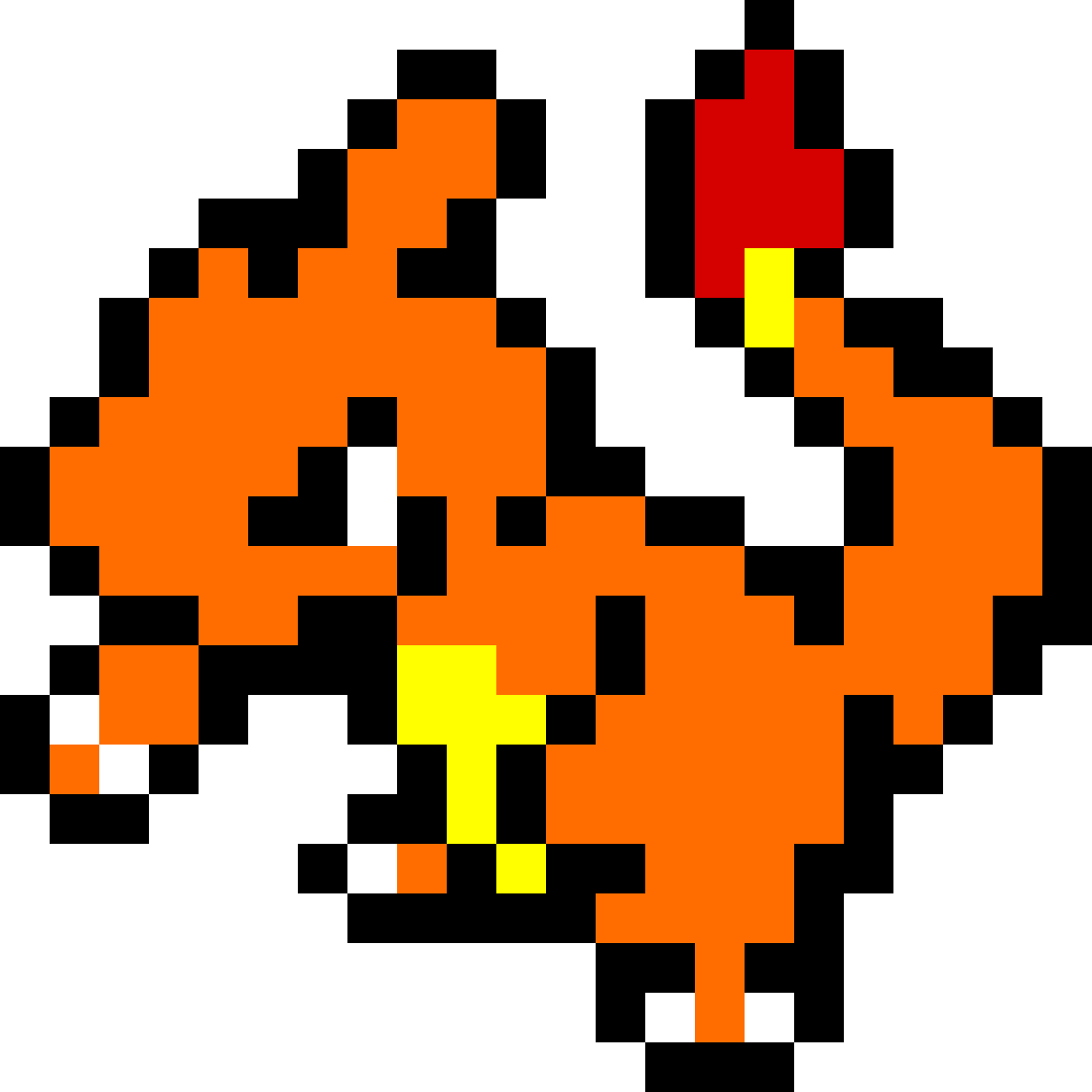 Charmeleon - Pokemon Pixel Art Charmeleon (1188x1188), Png Download