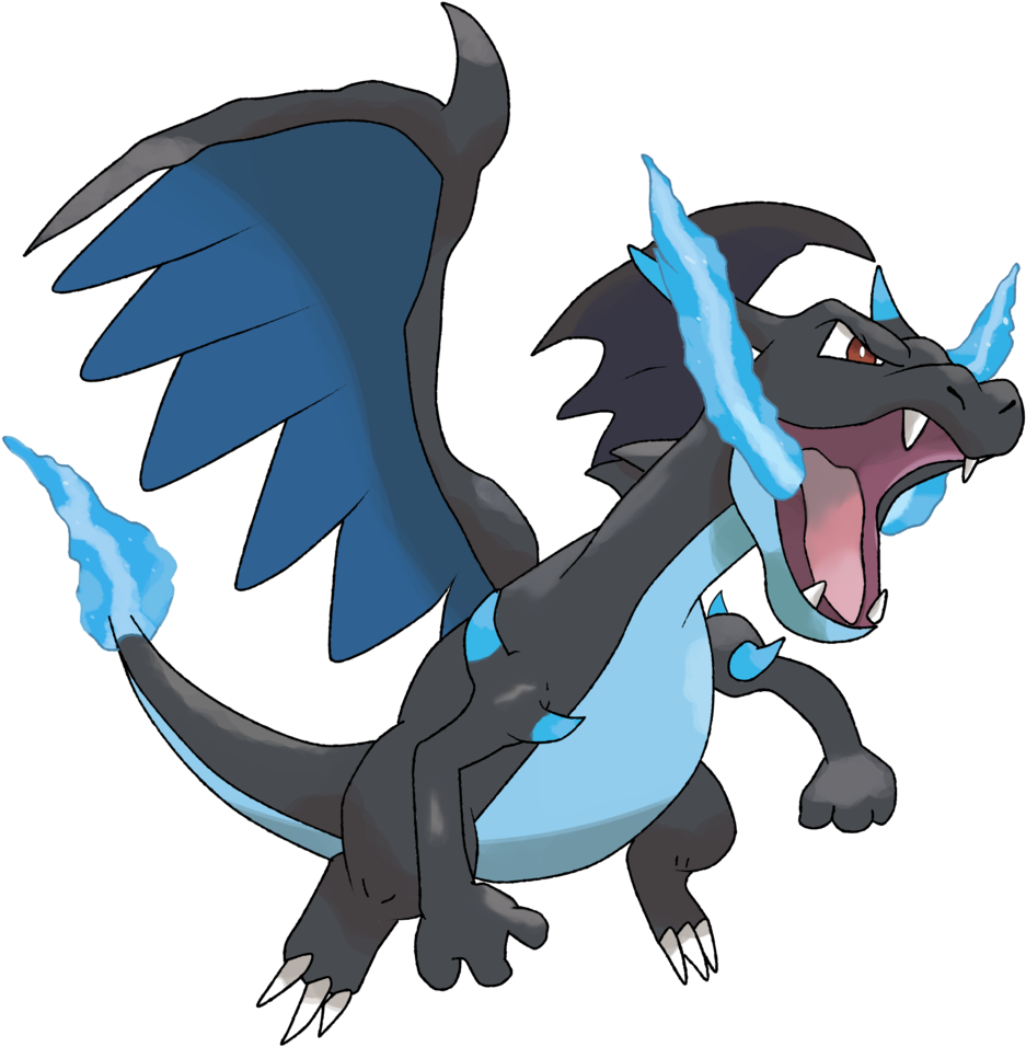 Tfw They Avenged Their Charmeleon In Pkmn X When They - Pokemon Mega Charizard X (901x886), Png Download
