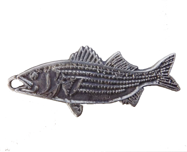 Bronze Striped Bass Pendant - Striped Bass (640x640), Png Download