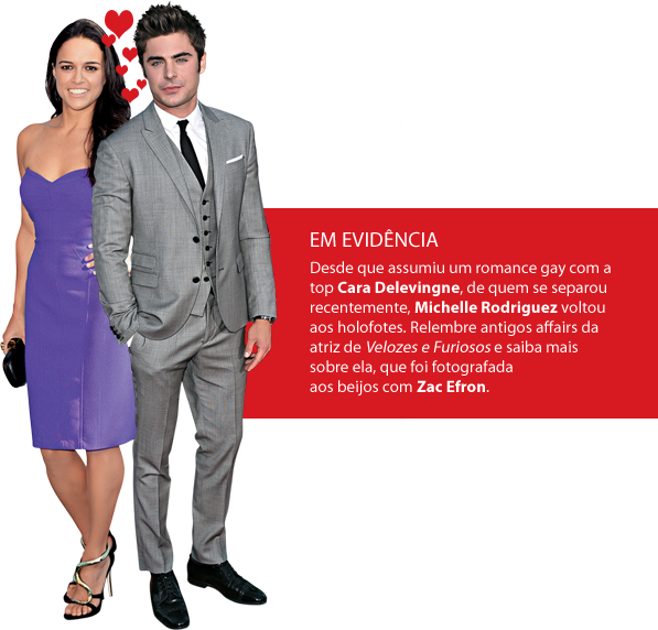 Michelle Rodriguez E Zac Efron - Formal Wear (597x572), Png Download