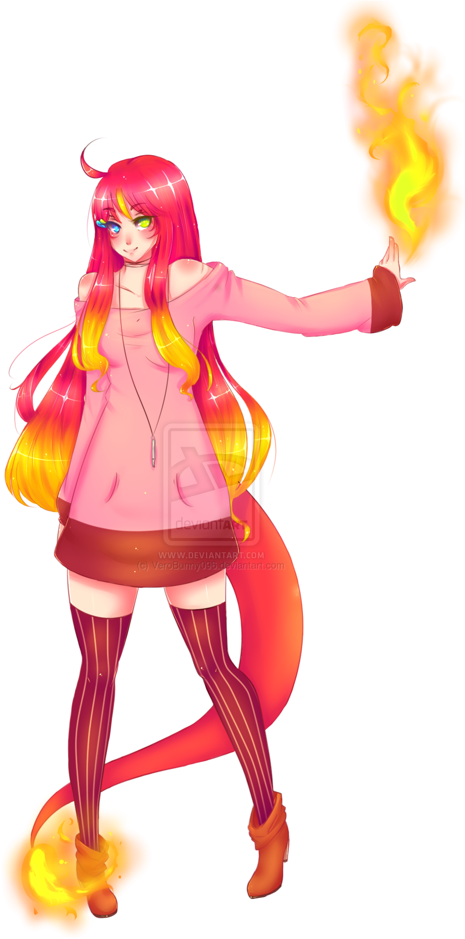 Pokedex Entry - - Pokemon Gijinka Charmeleon (1024x1983), Png Download