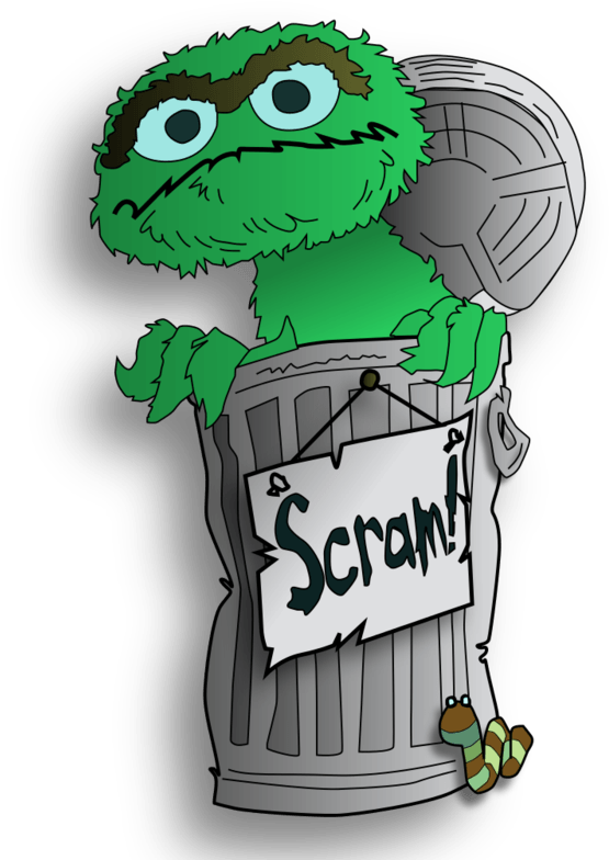 Images For > Oscar The Grouch Scram - Oscar The Grouch Deviantart (1000x800), Png Download