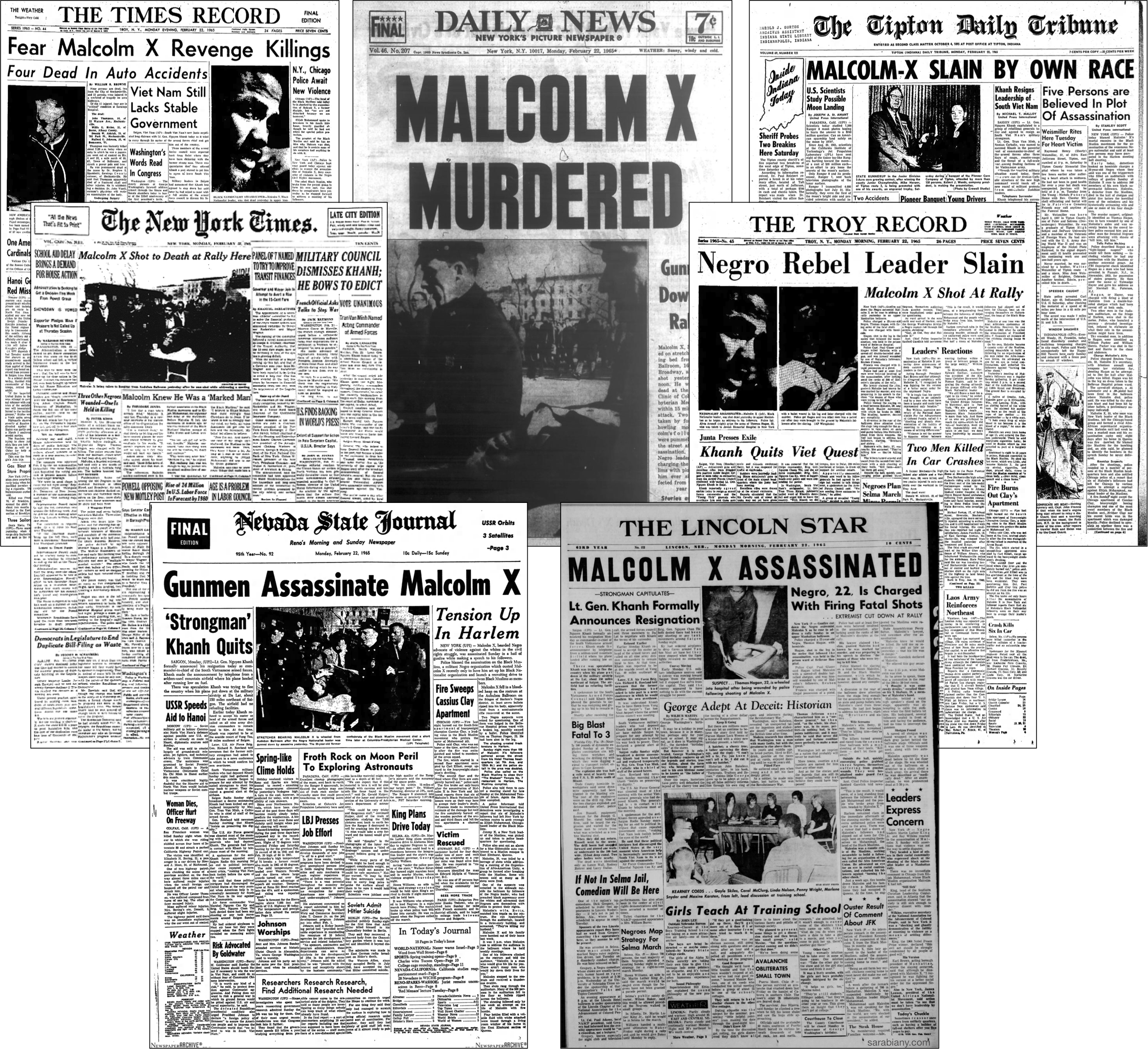 Coverage Of The Assassination Of Malcolm X - Malcolm X (2369x2165), Png Download