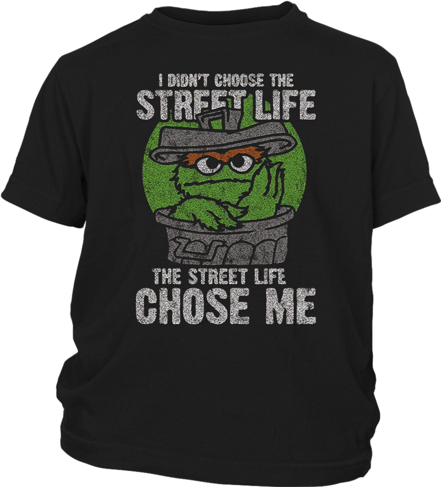 Sesame Street Oscar The Grouch Street Life T-shirt - Legends Are Born On 19 (960x960), Png Download