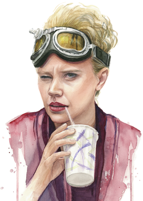 Click And Drag To Re-position The Image, If Desired - Jillian Holtzmann Ghostbusters Portrait (493x700), Png Download