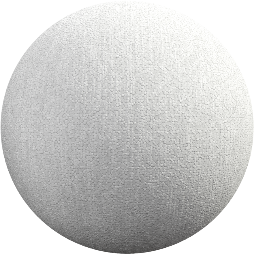Styrofoamrough001 Sphere - Portable Network Graphics (1000x1000), Png Download