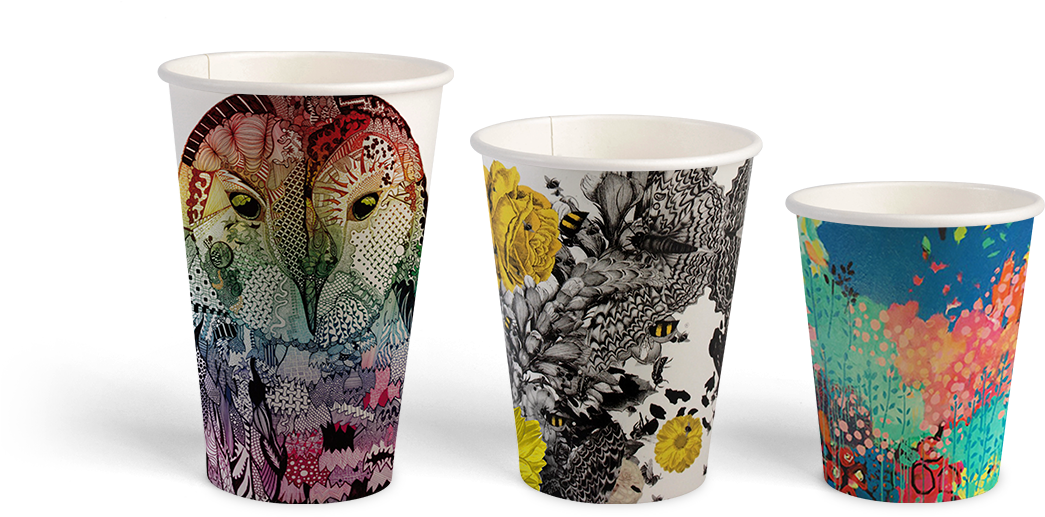 Art Series Cups - Porcelain (1200x600), Png Download