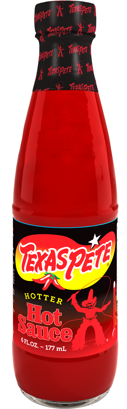 Texas Pete Bottle - Texas Pete Hot Sauce - 12 Oz Bottle (717x1823), Png Download