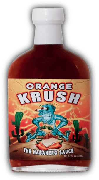 Orange Krush Hot Sauce - Orange Krush, The Habanero Sauce, 5.7oz (337x608), Png Download