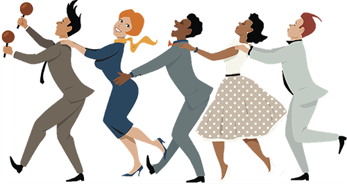 Graphic Black And White Library Dance Facts Squizzes - Dance Background Png Transparent (500x266), Png Download