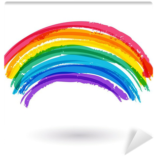 Abstract Colorful Watercolor Rainbow Background - Watercolor Rainbow No Background (400x400), Png Download