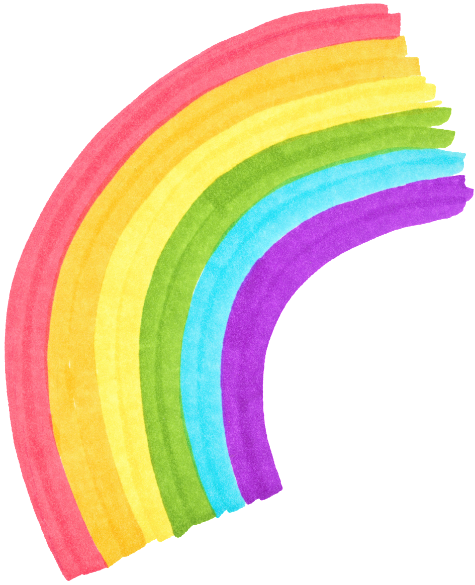 Rainbow Decorative - Portable Network Graphics (1024x1280), Png Download