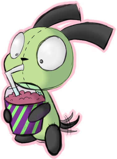 Drew Another Gir Since People Seem To Like Him So Much - Cartoon (500x600), Png Download