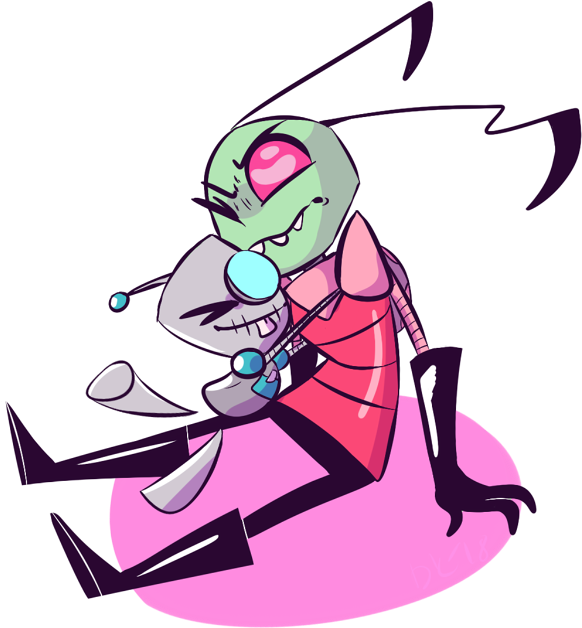 Dakota One More Zim Thing - Animated Cartoon (600x650), Png Download