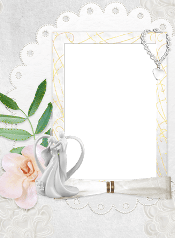 Wedding Frames - Wedding Cake Toppers Bride (360x490), Png Download