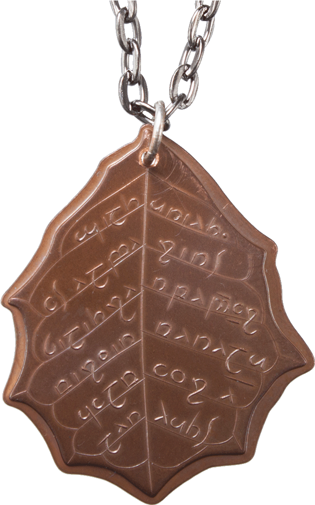 Elvish Copper Leaf Of Fall Necklace - "elvish Copper Leaf Of Fall Necklace" (1024x1024), Png Download
