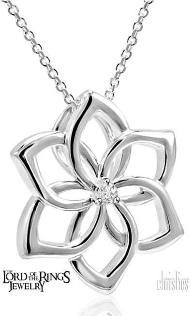 The Hobbit Galadriel Flower Pendant - Galadriel (650x650), Png Download