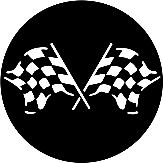 Apollo Sports Car Racing Flags - Apollo Sports Car Racing Flags Steel Gobo Ms-4085 (800x800), Png Download
