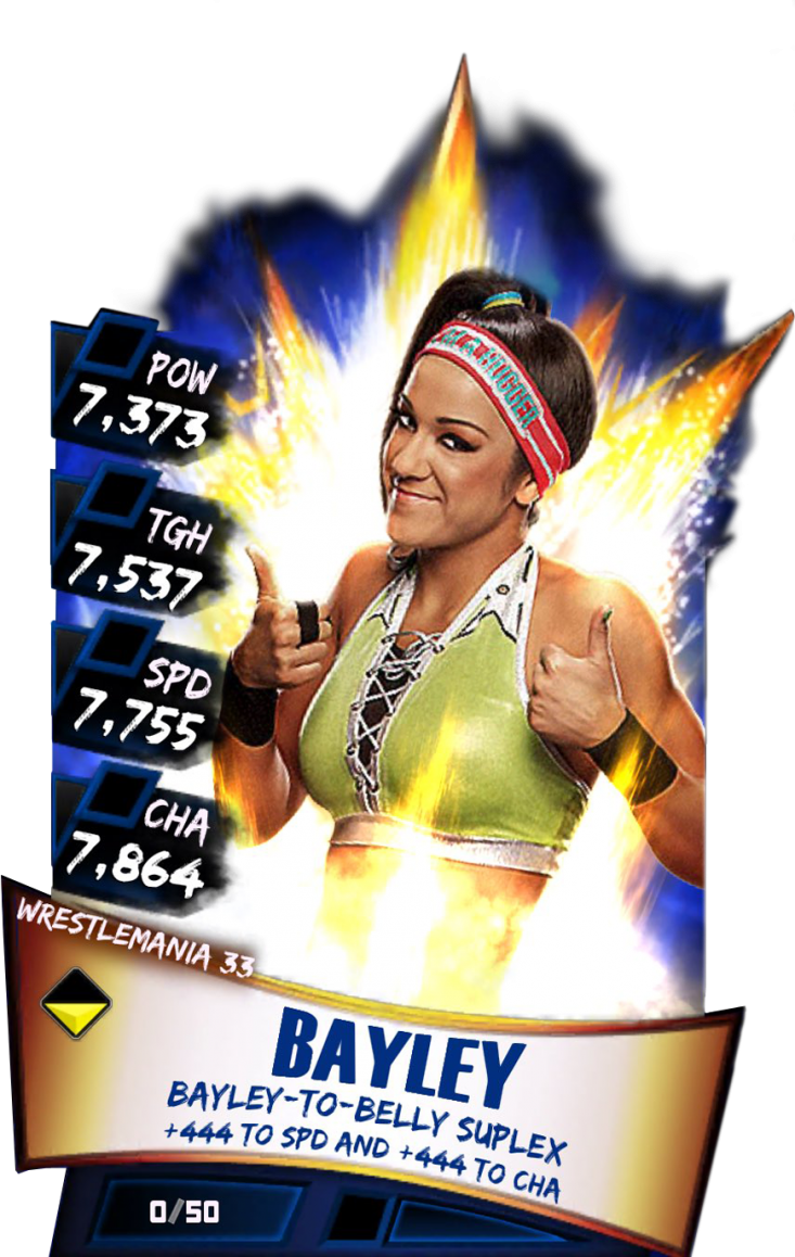 Bayley S3 14 Wrestlemania33 - Wwe Supercard Wrestlemania 33 Carmella (733x1158), Png Download