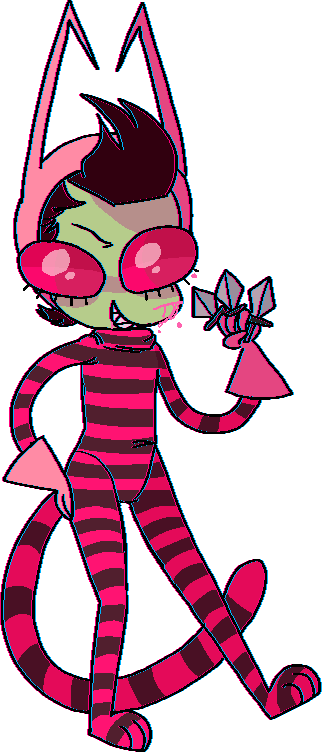 Zim The Invader By Axiimori - Popee The Performer Invader Zim (322x752), Png Download