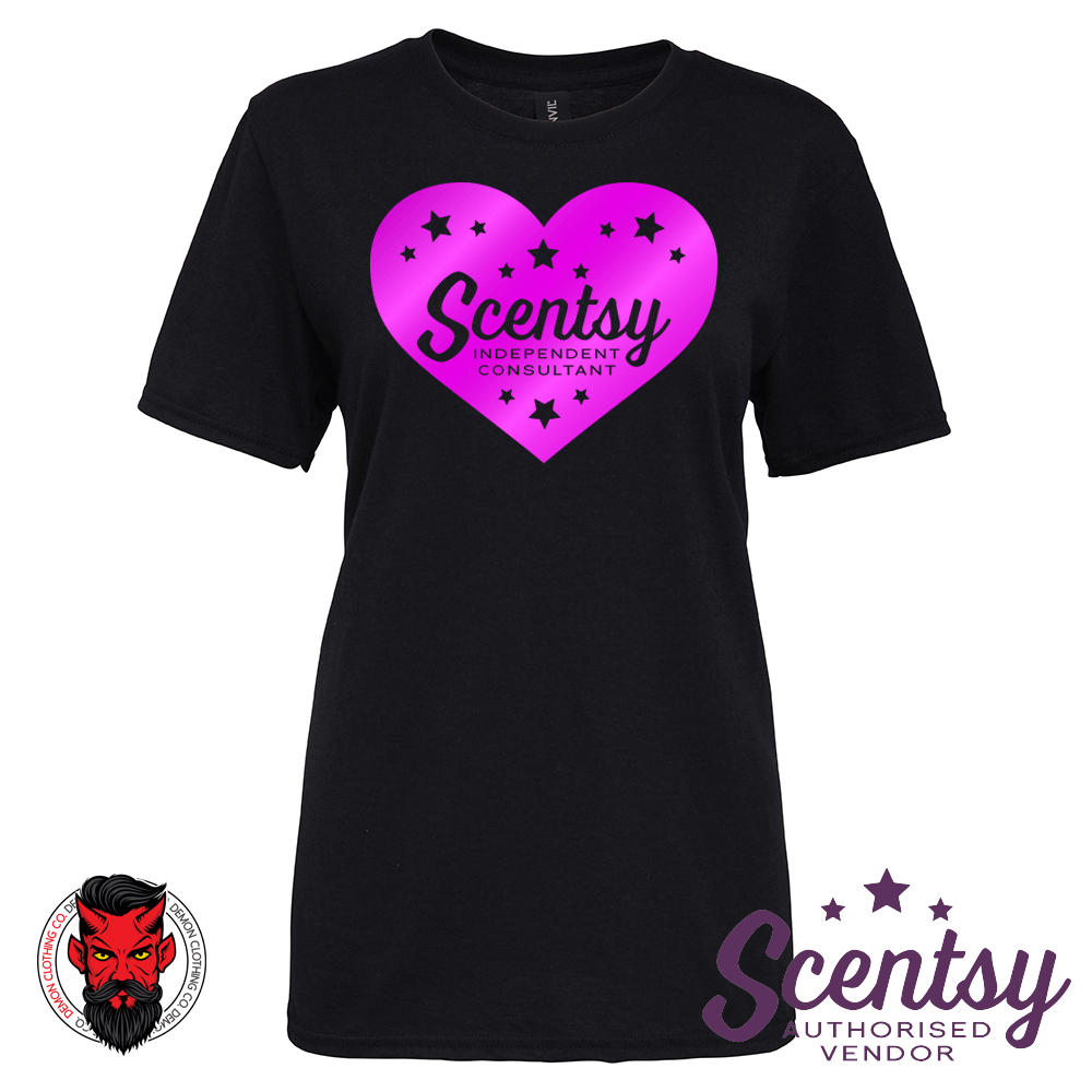 Scentsy Tri Star Heart Tri Blend Ladies T Shirt - Wax Boss Shirt (1000x1000), Png Download