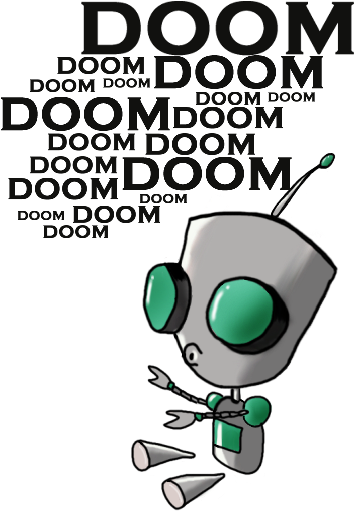 Invader Zim Gir Robot For Kids - Doom Invader Zim (761x1041), Png Download