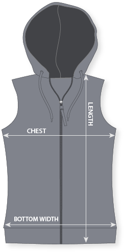Bayley Vest - Hoodie (304x519), Png Download