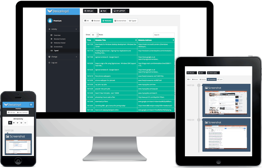 Software To Secretly Record Your Employees Online Activity - Responsive Web Design (870x560), Png Download