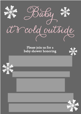 Error Message - Baby It's Cold Outside Shower Invitations (400x400), Png Download