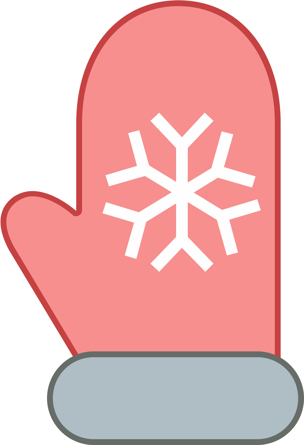 It's A Logo Of A Christmas Mitten - Icon (1600x1600), Png Download