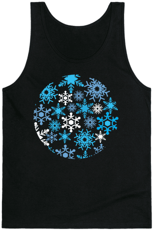 Snowflake Sphere Tank Top - T-shirt (484x484), Png Download