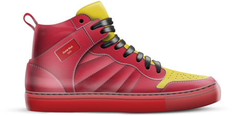 Design Combo - Dunk - All Red Lil Pump Shoes (500x500), Png Download