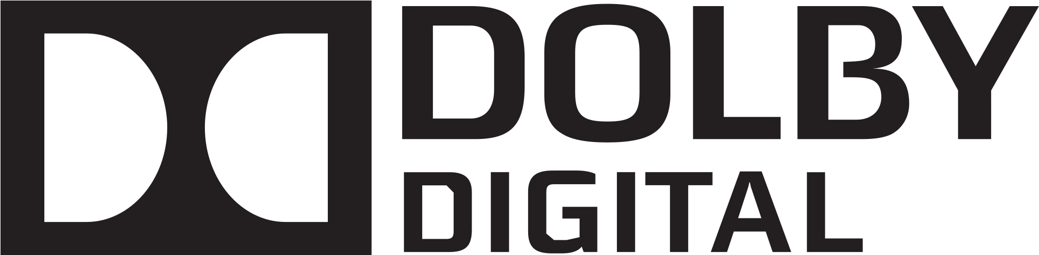 Dolby Digital Logo - Dolby Digital Logo Png (2058x520), Png Download