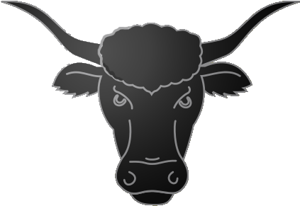 Heraldic Biull's Head - Bull Coat Of Arms (426x310), Png Download