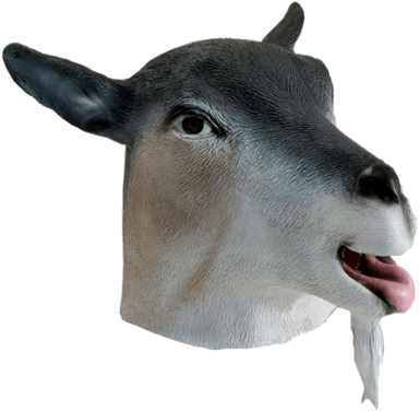 Download - Goat Mask (386x500), Png Download