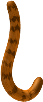 Orange Cat Tail - Orange Cat Tail Png (420x420), Png Download