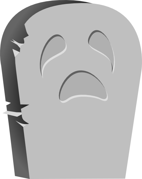 Tombstone Clipart Large - Tombstone Halloween Png (474x597), Png Download