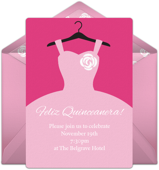 Quinceañera Online Invitation - Party (650x650), Png Download