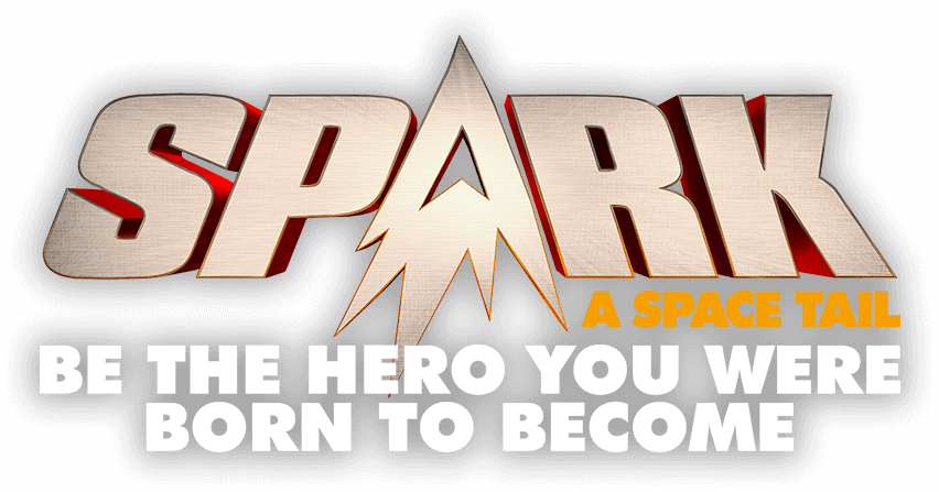 #sparkmovie - Spark A Space Tail Movie Logo (852x447), Png Download