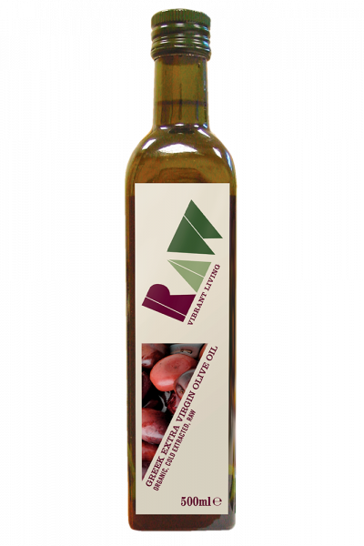 Raw Greek Extra Virgin Olive Oil Image - Raw Health Kalamata Olive Oil Extra Virgin Organic (400x600), Png Download