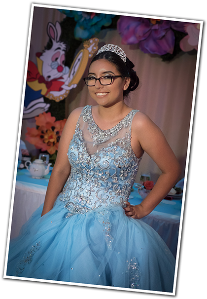 Amalia's Quinceañera - Gown (435x616), Png Download