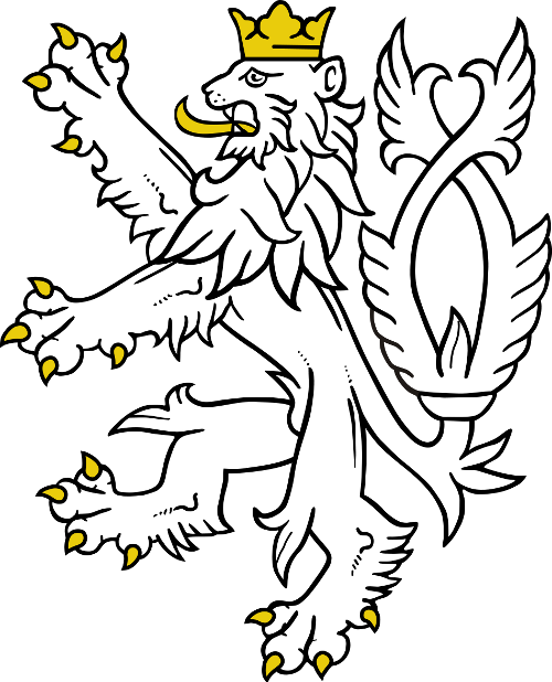 Czech Republic Lion (500x618), Png Download