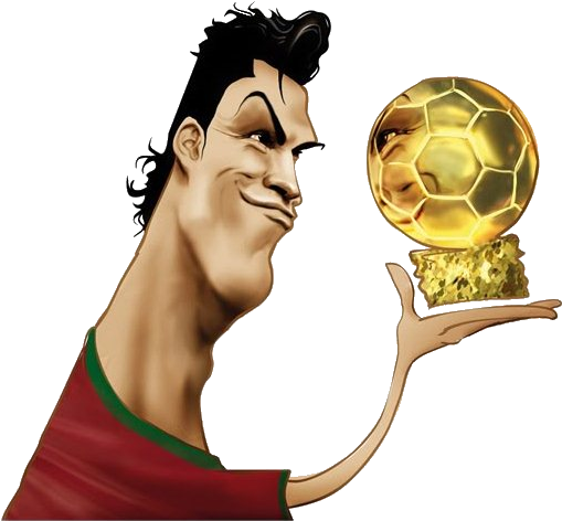 Cristiano Ronaldo, Story Characters, Pin Up Cartoons, - Caricaturas Chistosas De Futbol (616x574), Png Download