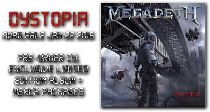 Crítica De “dystopia”, El Último Disco De Megadeth - Megadeth Dystopia Cover Art (768x430), Png Download