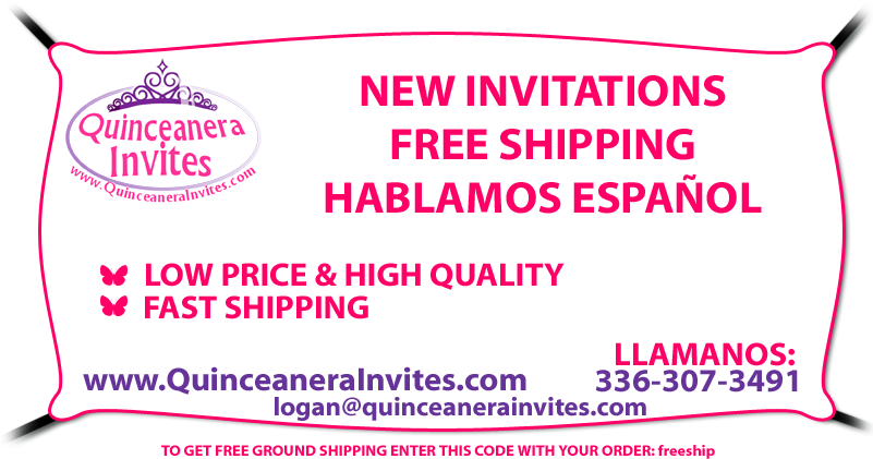 Quinceanera Invitations By Quinceanerainvites - Design (800x439), Png Download