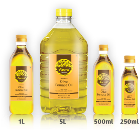 Pomace Cooking Oil - Farrell Olive Pomace Oil, 5 Liters (500x444), Png Download