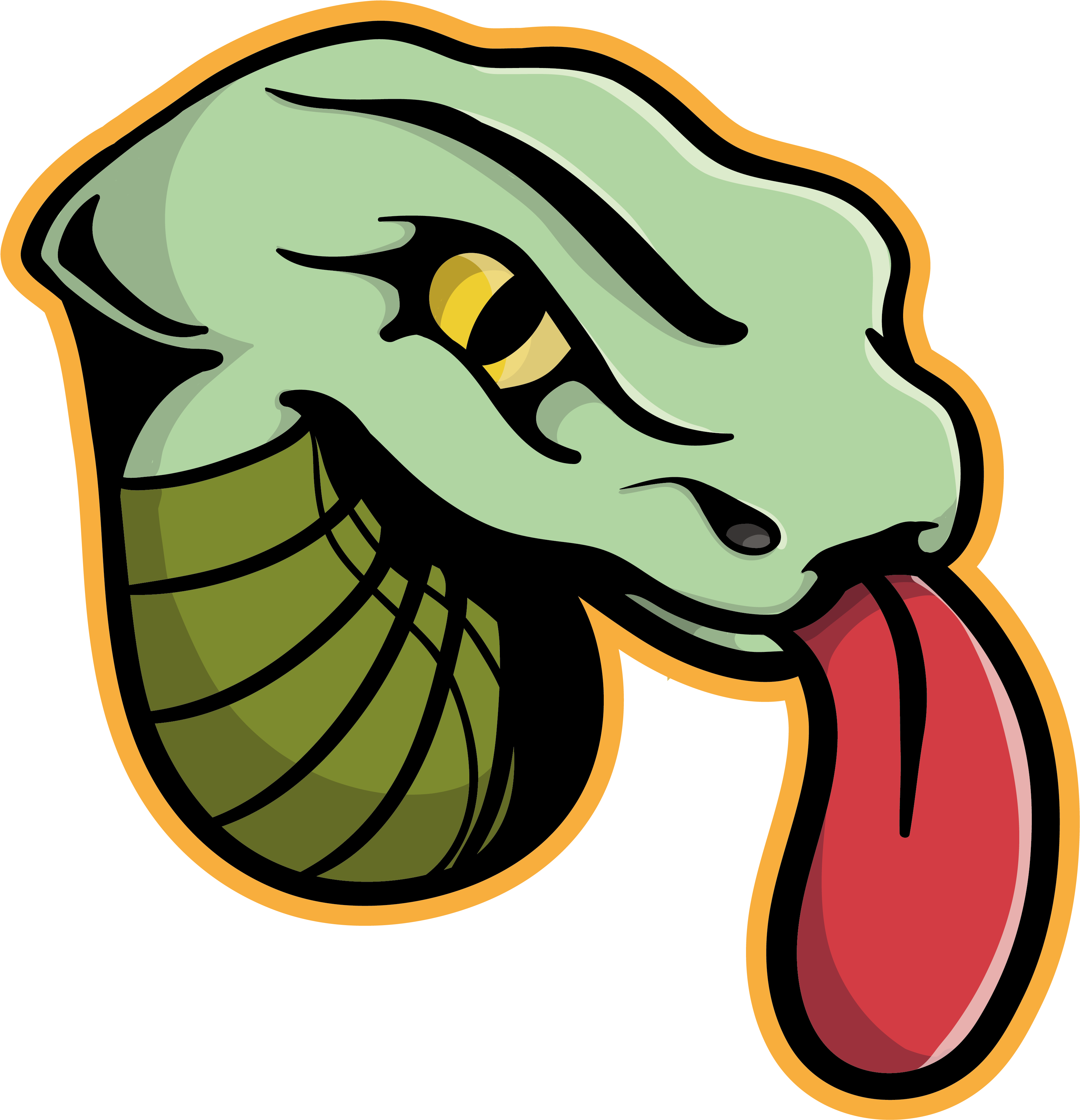 Snake Tongue - Forked Tongue (3579x5031), Png Download