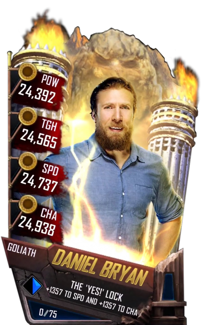 Danielbryan S4 20 Goliath - Wwe Supercard Goliath Cards (733x1158), Png Download