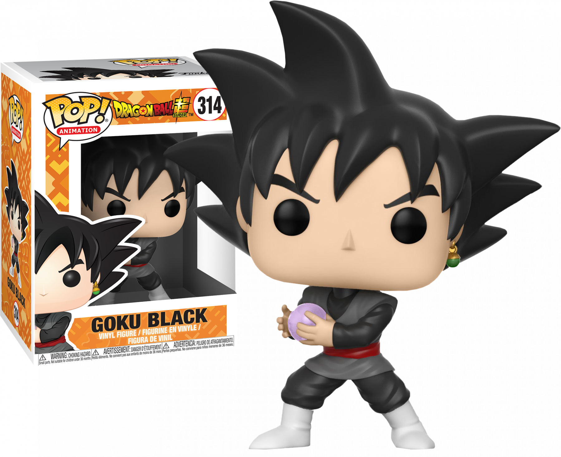 Black Goku Pop Figure (1800x1467), Png Download