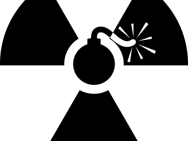Png Black And White Stock H Free On Dumielauxepices - Nuclear Trefoil (640x480), Png Download